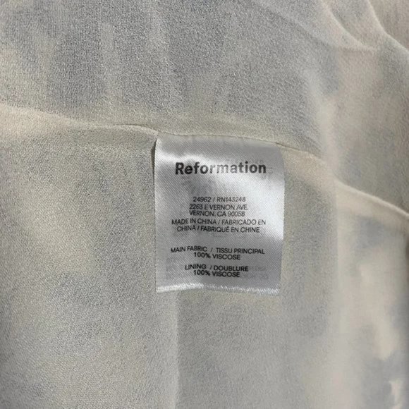 Reformation Juliette Dress | 🐋Pompadour🎉SALE🎀 NEW - Picture 12 of 13